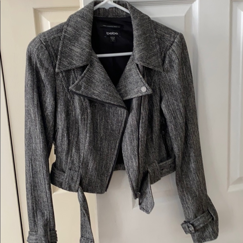 Bebe Wool Moto Jacket